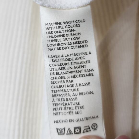 Free People Santa Clara Thermal Pullover Sweater Top in Alabaster Waffle Knit - Picture 11 of 12